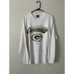 Vintage 2002 AFC North GB Packers L/S T-Shirt - Medium